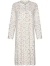 Pastunette Dames nachthemd katoen met lange mouwen - Wit - 100% katoenen nachtjapon dames - Copy