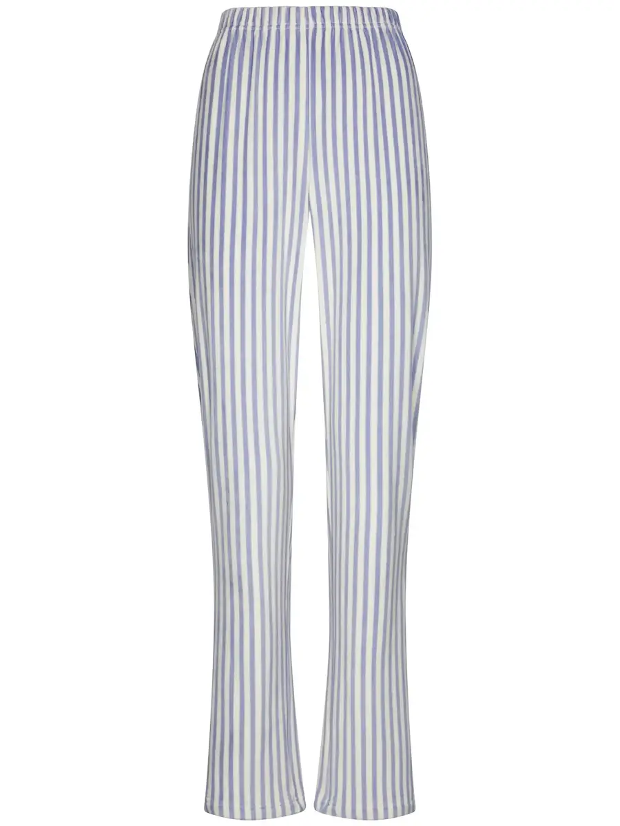 Pastunette Dames Pyjama met knoopsluiting - Blauw streep