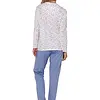 Pastunette dames katoenen pyjama met knoopsluiting -Blauw