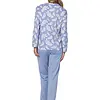 Pastunette dames katoenen pyjama lange mouwen - Blauw