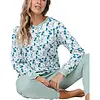 Pastunette dames katoenen pyjama lange mouwen - Groen