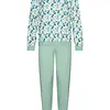 Pastunette dames katoenen pyjama lange mouwen - Groen