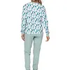 Pastunette dames katoenen pyjama lange mouwen - Groen