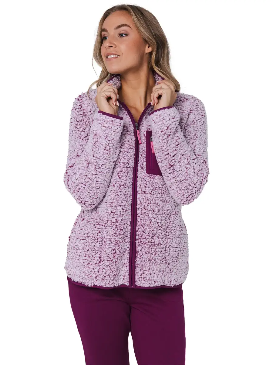 Rebelle Teddy Huispak Dames Fleece - Paars