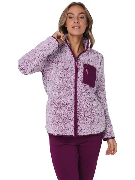 Rebelle Teddy Huispak Dames Fleece - Paars Rebelle Teddy Huispak Dames Fleece - Paars
