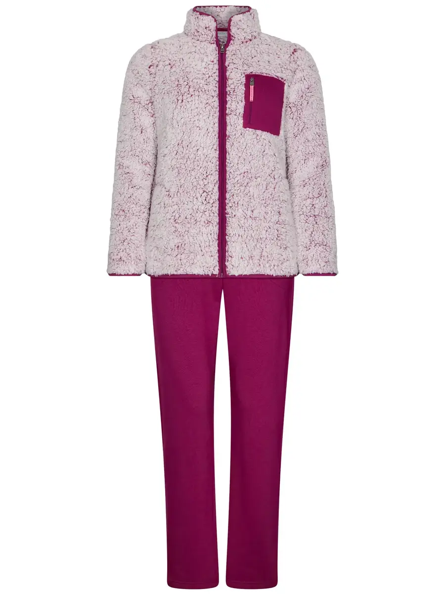 Rebelle Teddy Huispak Dames Fleece - Paars