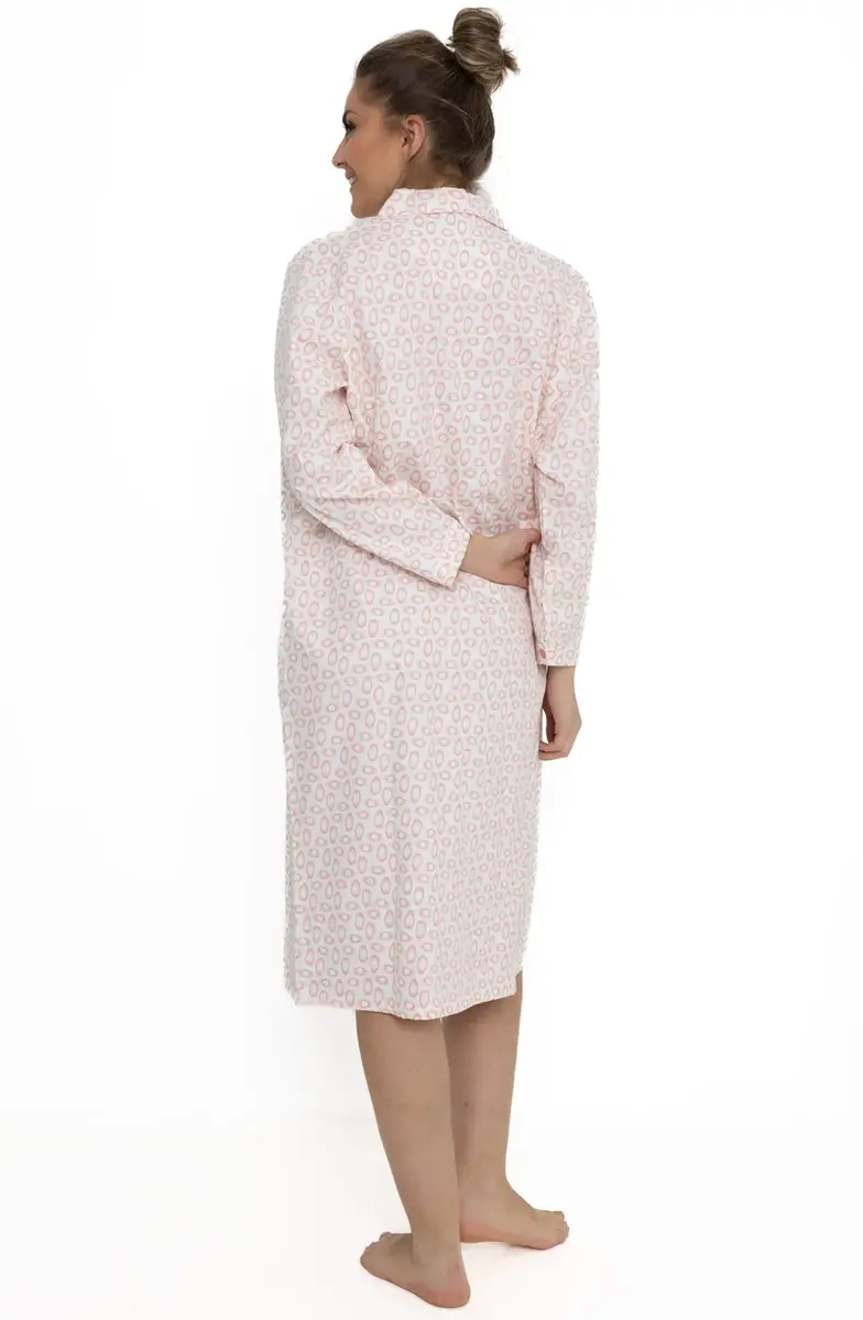 Lunatex flanellen nachthemd dames - Classic egg Lunatex flanellen nachthemd dames - Classic egg