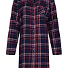 Rebelle dames nachthemd Flanel met knoopsluiting- Donkerblauw