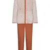 Pastunette Teddy Huispak Dames Fleece - Bruin pyjama pak met rits - Warm