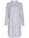 Pastunette dames nachthemd met knoopsluiting-Blauw streep
