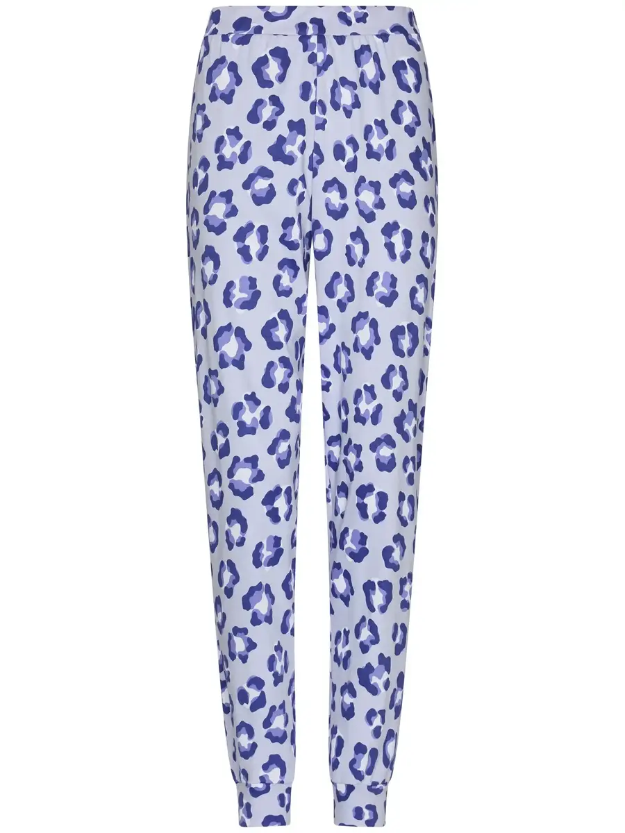 Rebelle Dames Pyjama katoen met lange mouwen - Leopard Lilac