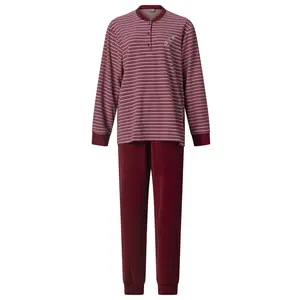 Lunatex badstof dames pyjama - Streep - Warme winter pyjama Lunatex badstof dames pyjama - Streep - Warme winter pyjama