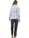 Rebelle Huispak Dames Fleece - Grijs - 2-delig warm winter huispak vrouwen