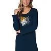 Pastunette dames nachthemd lange mouw - Moonlite