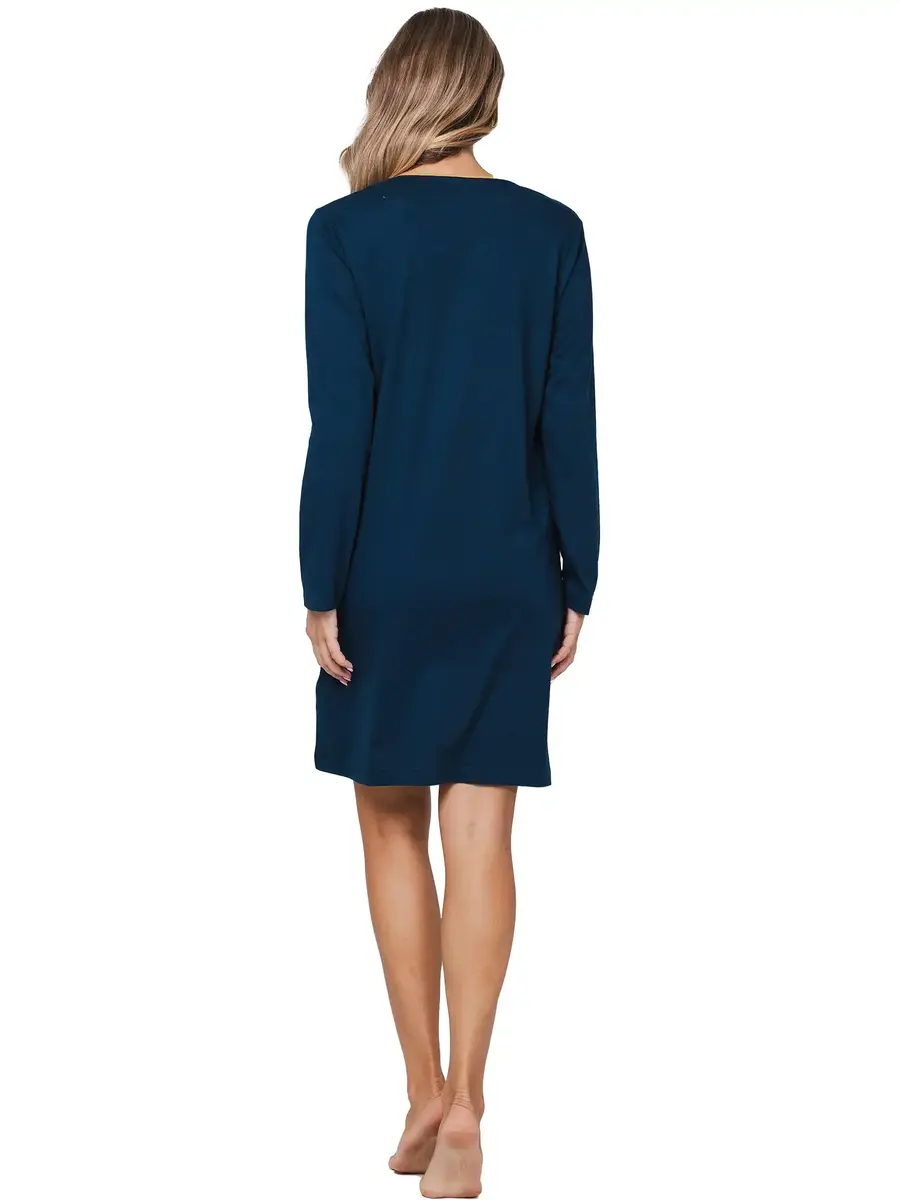 Pastunette dames nachthemd lange mouw - Moonlite