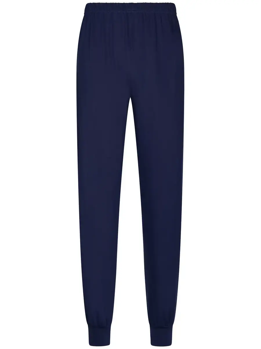 Pastunette Heren katoenen pyjama met lange mouwen - Linear Blauw