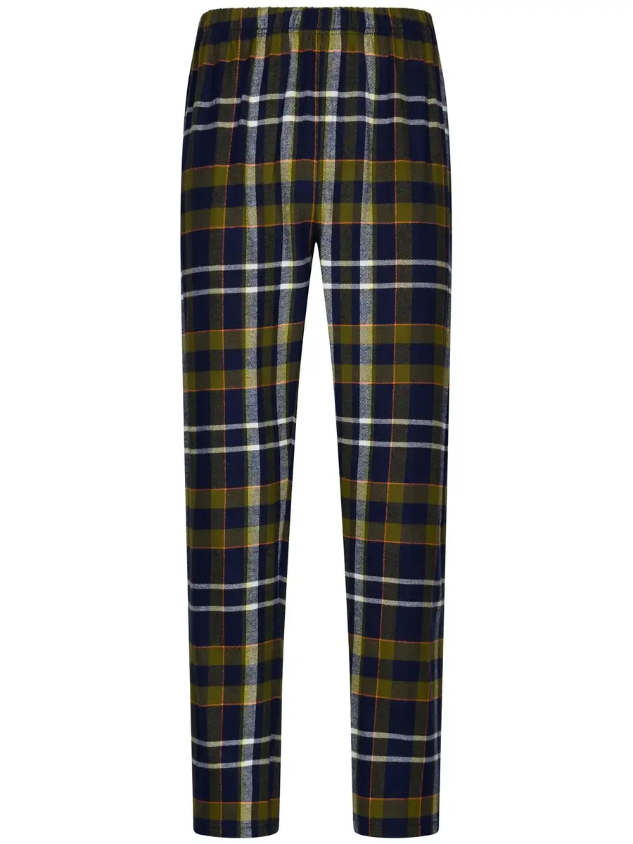 Pastunette Flanellen Heren Pyjama met knoopsluiting  - Donkerblauw