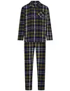 Pastunette Flanellen Heren Pyjama met knoopsluiting  - Donkerblauw