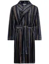 Pastunette Fleece heren badjas - 115CM - DonkerBlauw