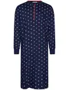 Pastunette Heren Nachthemd - Donkerblauw met print