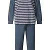 Gentlemen Warme heren pyjama badstof - Streep - Winter pyjama met boordjes - Copy
