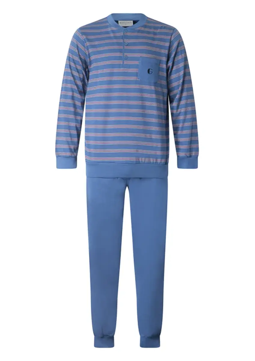 Gentlemen heren pyjama Warme Dikke Tricot - Double jersey Gentlemen heren pyjama Warme Dikke Tricot - Double jersey