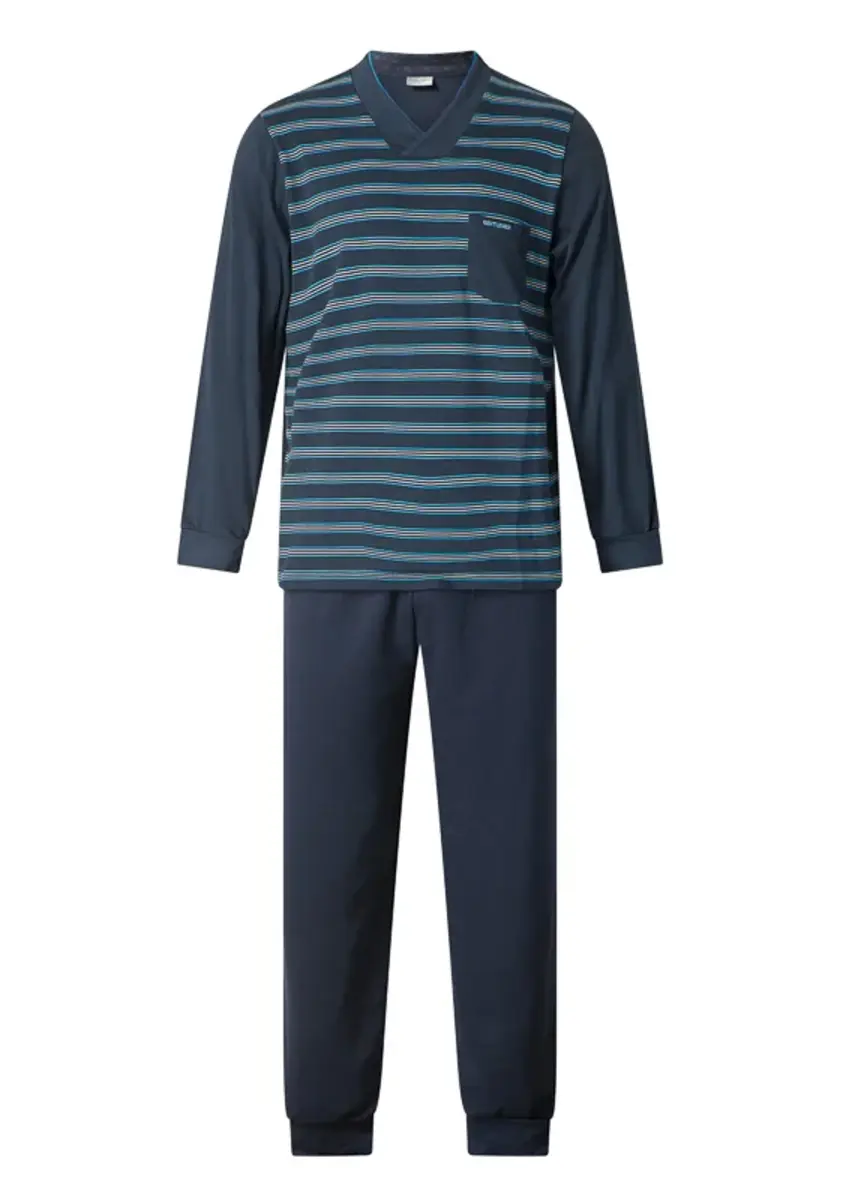 Gentlemen heren pyjama Warme Dikke Tricot - Double jersey Gentlemen heren pyjama Warme Dikke Tricot - Double jersey