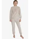 Cocodream velours meisjes pyjama - Hello Weekend - Warme winter pyjama
