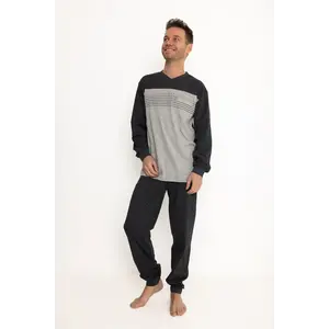 Outfitter heren pyjama - Katoen Interlock - Traveling Outfitter heren pyjama - Katoen Interlock - Traveling