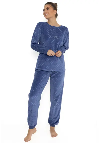 Cocodream dames pyjama velours "Live  your dream" Cocodream dames pyjama velours "Live  your dream"