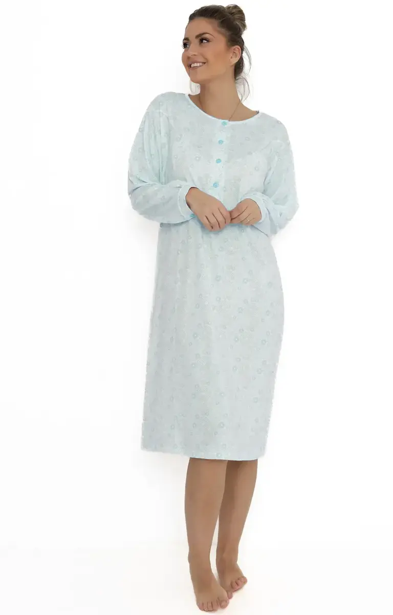 Cocodream dames nachthemd lange mouw - Katoen - Circle Cocodream dames nachthemd lange mouw - Katoen - Circle