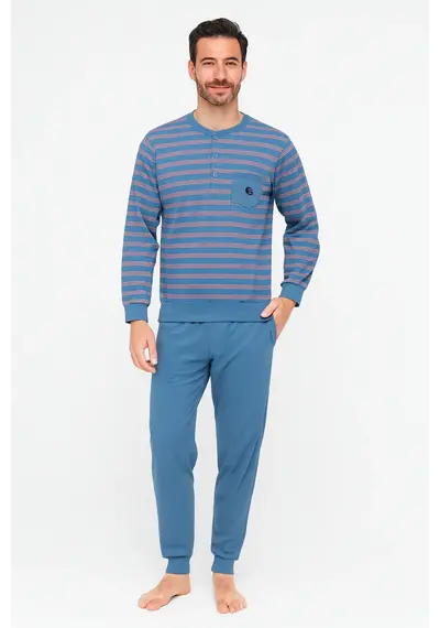Gentlemen heren pyjama Warme Dikke Tricot  - Double jersey Gentlemen heren pyjama Warme Dikke Tricot  - Double jersey