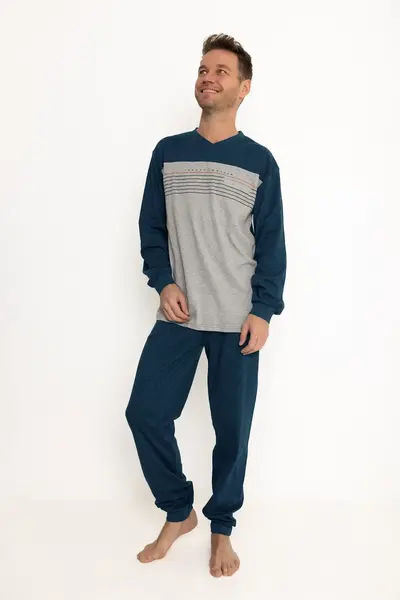 Outfitter heren pyjama - Katoen Interlock - Traveling Outfitter heren pyjama - Katoen Interlock - Traveling