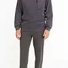 Outfitter Badstof heren pyjama - Winter Stripe - Warme winter pyjama antraciet - Copy
