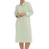 Lunatex flanellen nachthemd dames - Classic egg