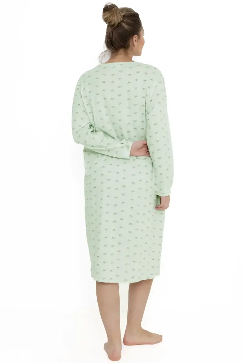 Cocodream dames nachthemd lange mouw - Katoen - Leli