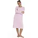 Cocodream dames nachthemd lange mouw - Katoen - Leli - Roze