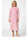 Lunatex badstof dames nachthemd - Classic Winter - Warme nachthemd