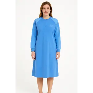 Lunatex badstof dames nachthemd - Classic Winter - Warme nachthemd Lunatex badstof dames nachthemd - Classic Winter - Warme nachthemd