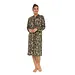 Lunatex dames nachthemd - Warme Dikke Tricot - Leaves - Katoenen dames nachtjapon - Print