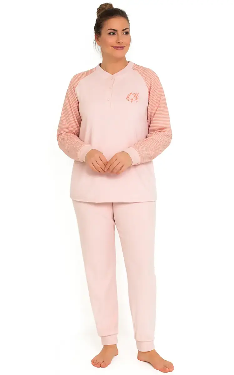Lunatex badstof dames pyjama - Classic Winter - Warme pyjama Lunatex badstof dames pyjama - Classic Winter - Warme pyjama