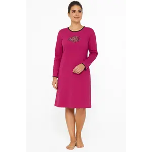 Irresistible dames nachthemd lange mouw - Pink Irresistible dames nachthemd lange mouw - Pink