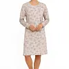 Tenderness dames nachthemd lange mouw - Earth Flower