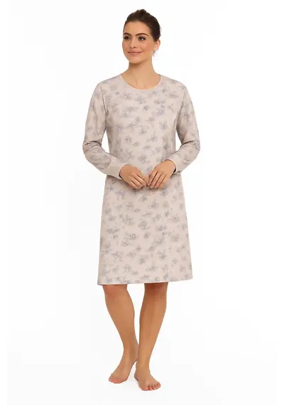 Tenderness dames nachthemd lange mouw - Earth Flower Tenderness dames nachthemd lange mouw - Earth Flower