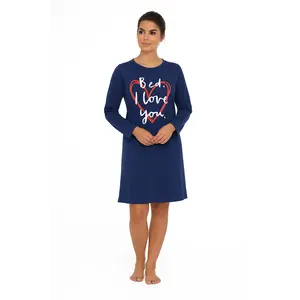 Temptation dames nachthemd lange mouw "I love you" Temptation dames nachthemd lange mouw "I love you"