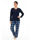 Irresistible dames pyjama lange mouw - Flanellen broek