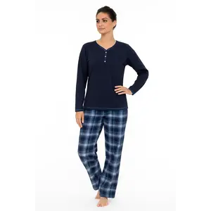 Irresistible dames pyjama lange mouw - Flanellen broek Irresistible dames pyjama lange mouw - Flanellen broek