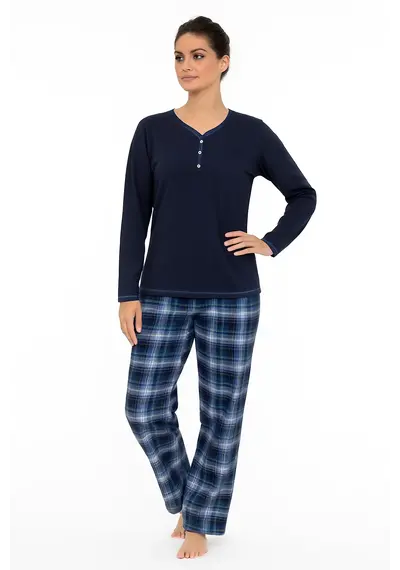 Irresistible dames pyjama lange mouw - Flanellen broek Irresistible dames pyjama lange mouw - Flanellen broek