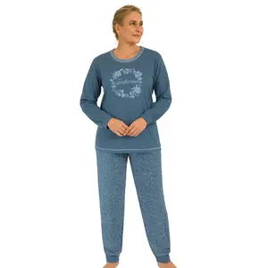 Tenderness dames pyjama Tricot lange mouw - Winter Flower Tenderness dames pyjama Tricot lange mouw - Winter Flower