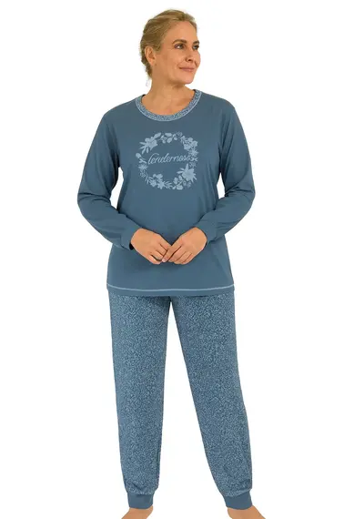 Tenderness dames pyjama Tricot lange mouw - Winter Flower Tenderness dames pyjama Tricot lange mouw - Winter Flower